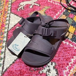 Chaco Adjustable Strap Sandals — Plum